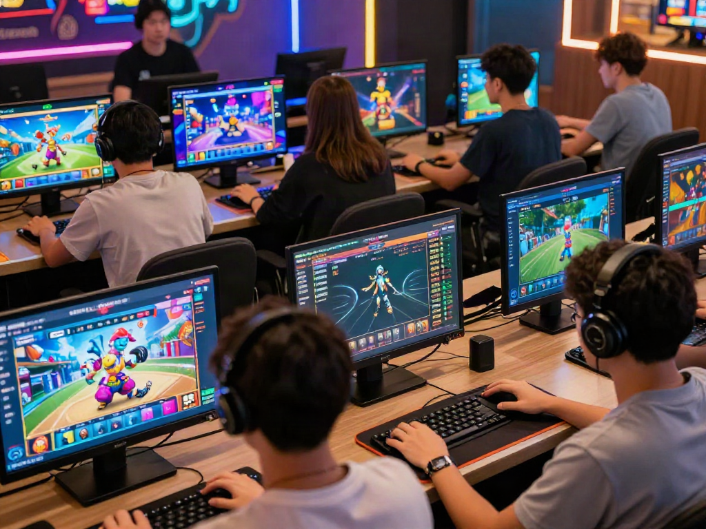 Exciting GEM88 online gaming experience with diverse players engaged in live casino and sports betting.
